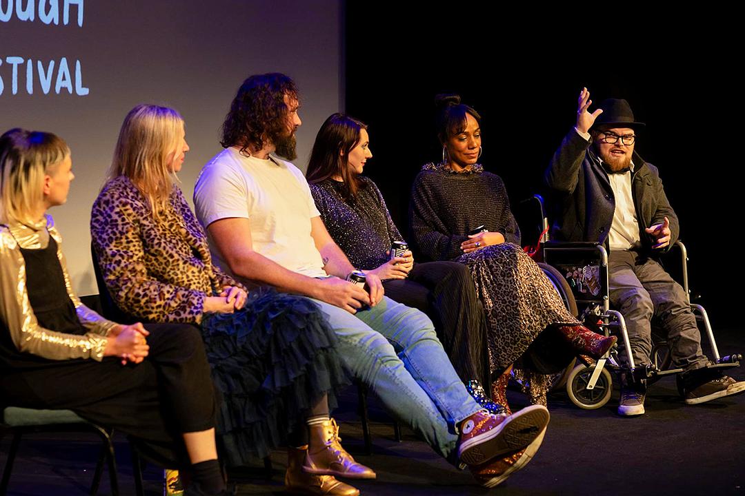 Panellists take part in a Q&A session at Scarborough Film Festival 2023