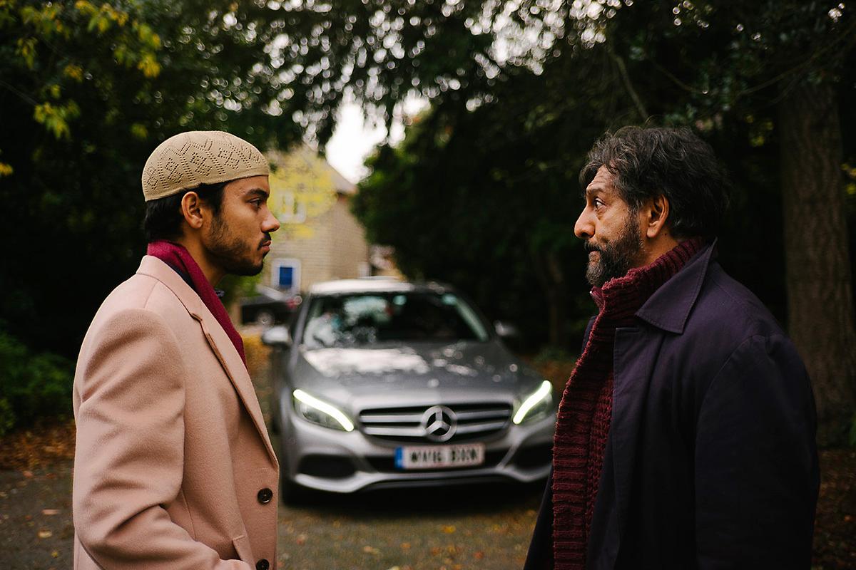 Fazil and Jimmy face off in a scene from EXPIATION