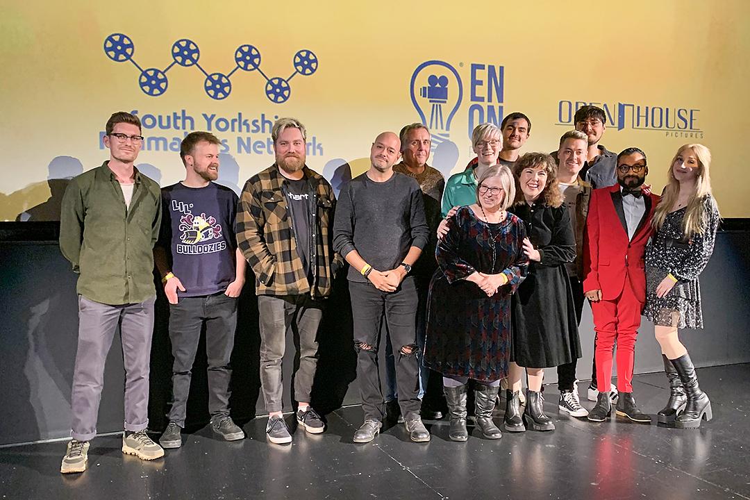 Filmmakers appear on stage at Spirit of Independence Film Festival