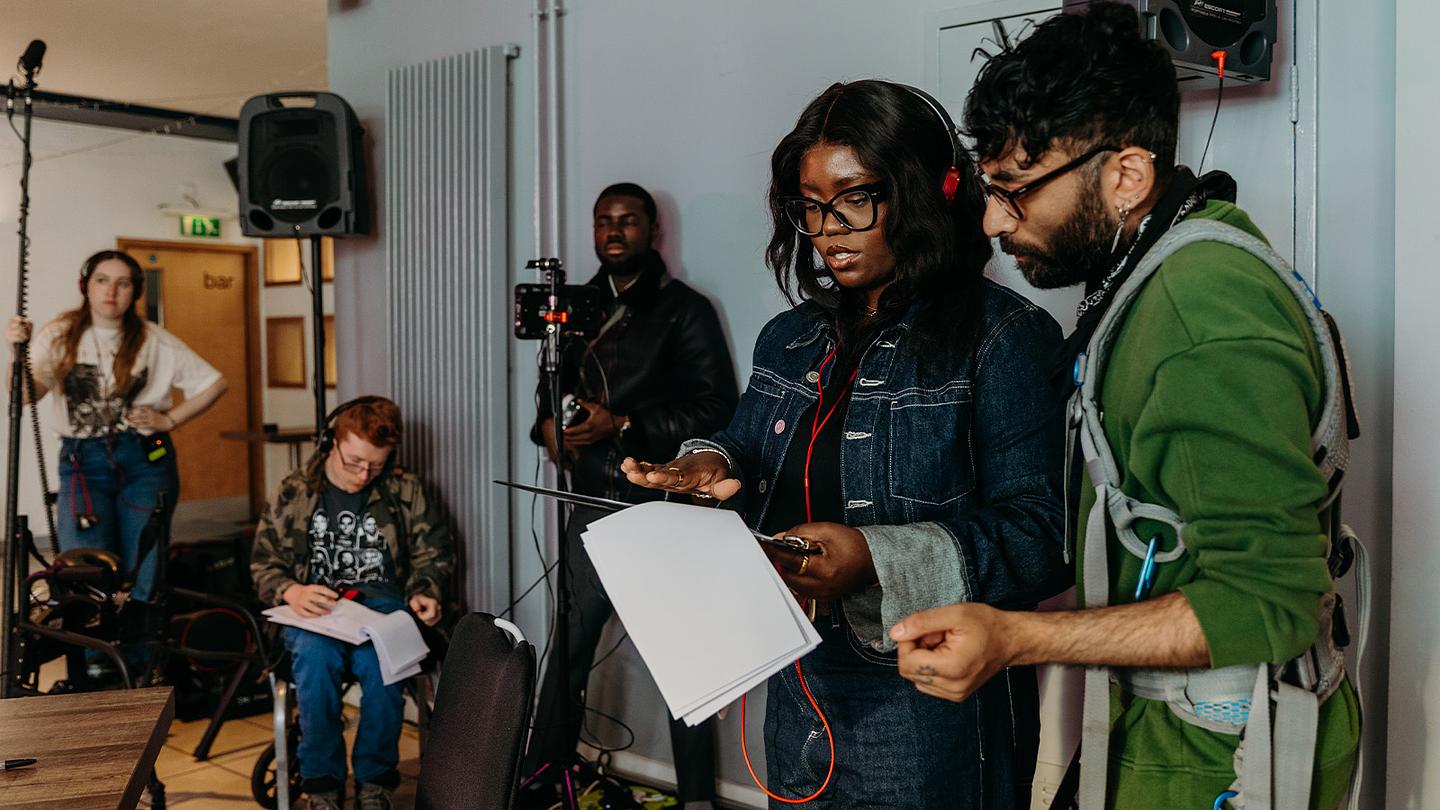 Crew behind-the-scenes filming Why Are You Like This