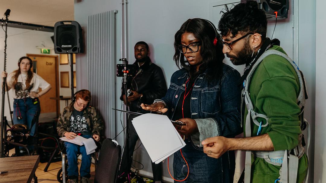Crew behind-the-scenes filming Why Are You Like This