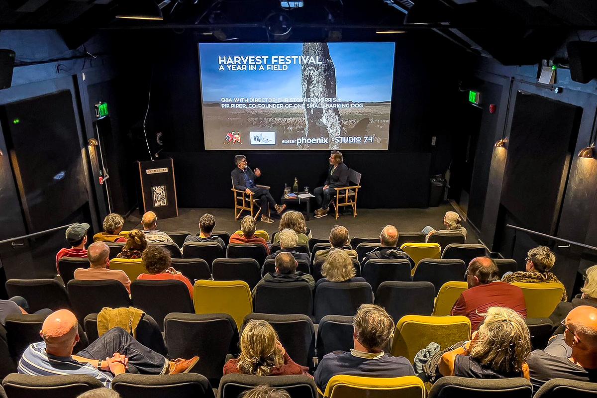 Filmmaker Christopher Morris takes part in a Q&A screening of A YEAR IN A FIELD at Exeter Phoenix